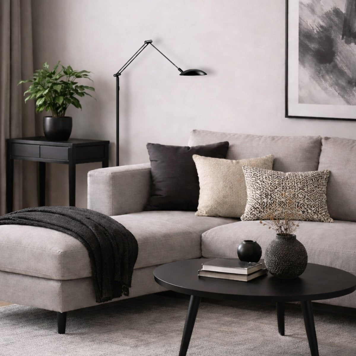 Lampadaire Daphne2 noir