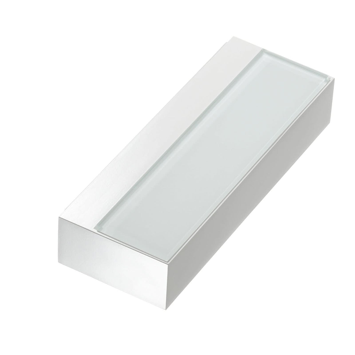 Applique murale LED 12278 3.000K 30 en verre, blanc, hauteur 6,3 cm
