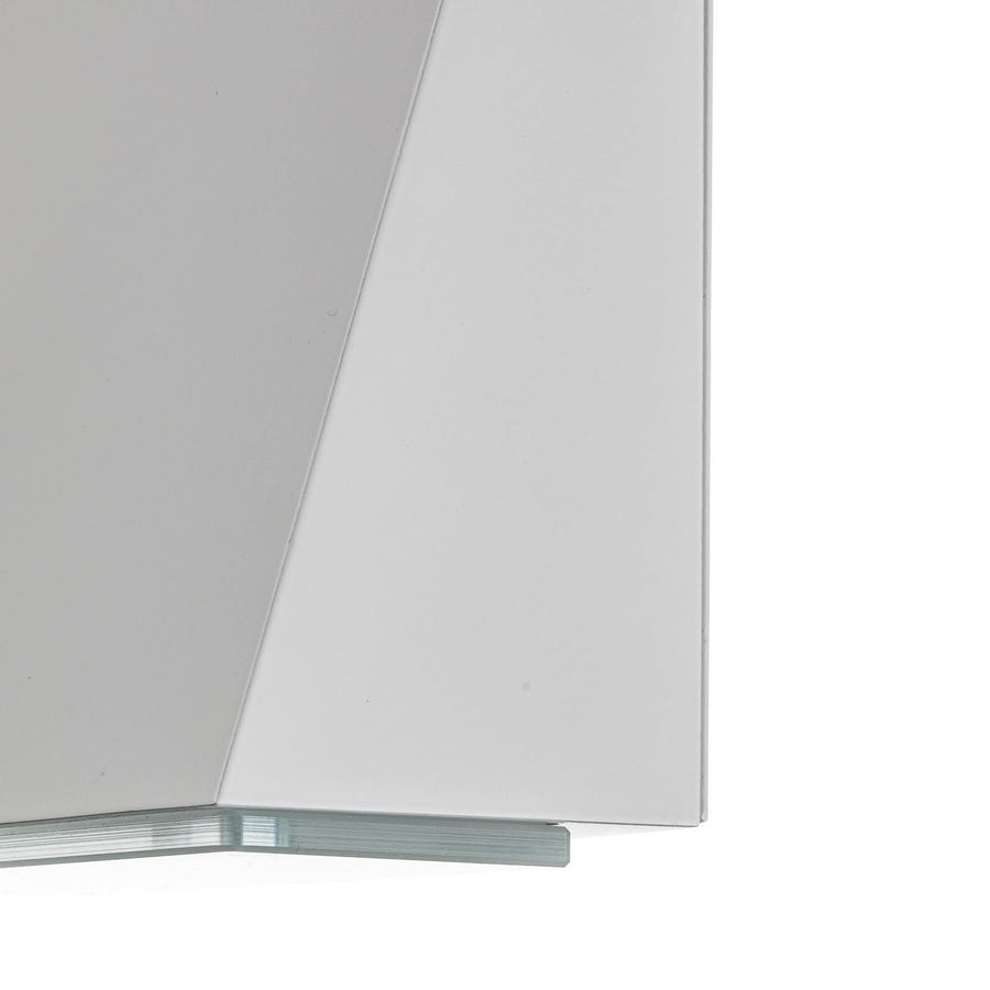 Applique murale LED 78047 en verre, blanc, hauteur 10 cm