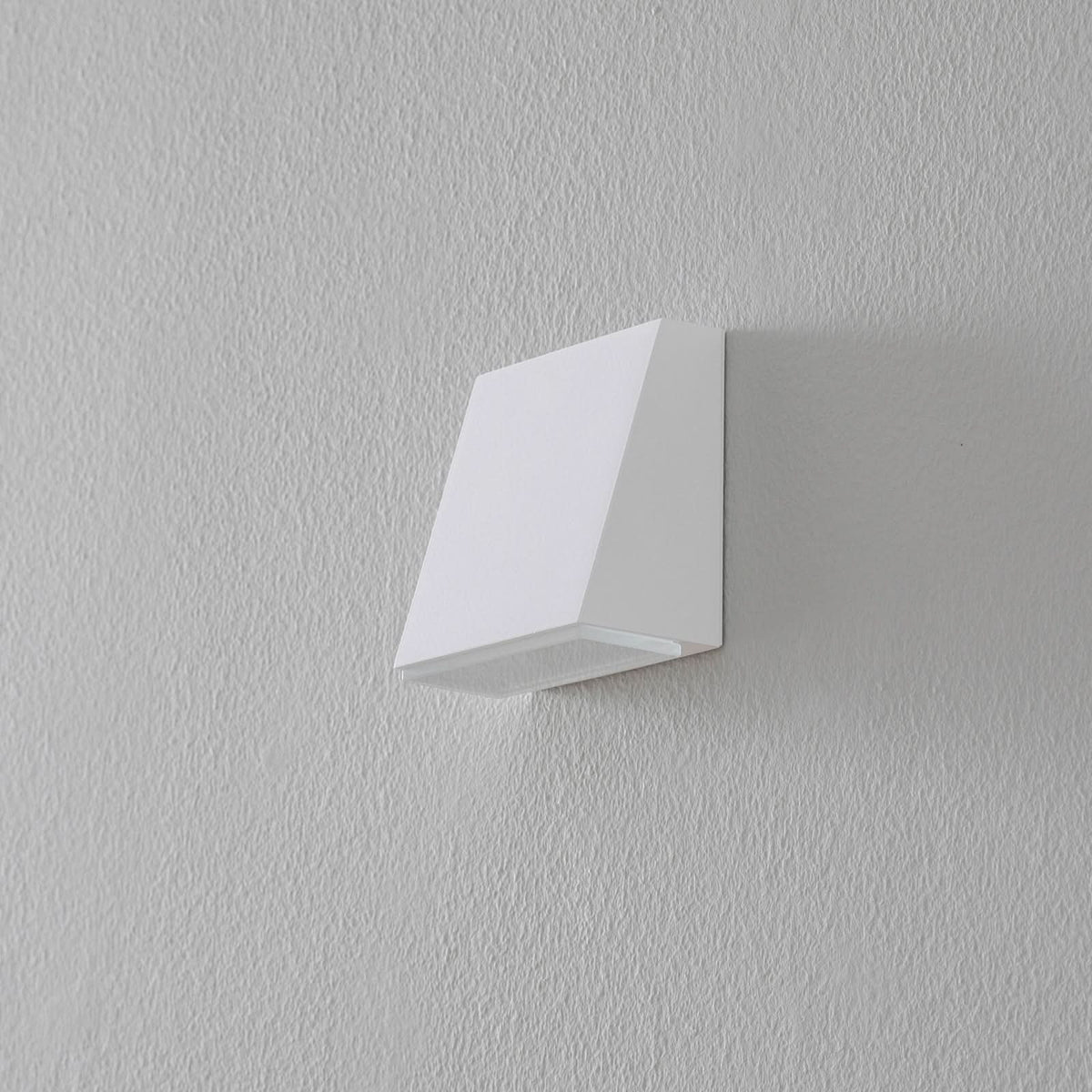 Applique murale LED 78047 en verre, blanc, hauteur 10 cm