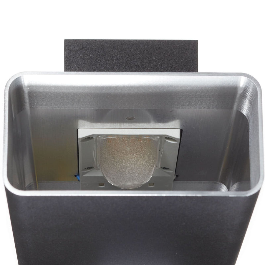 Applique murale LED Studio Line en aluminium, noir, hauteur 22 cm