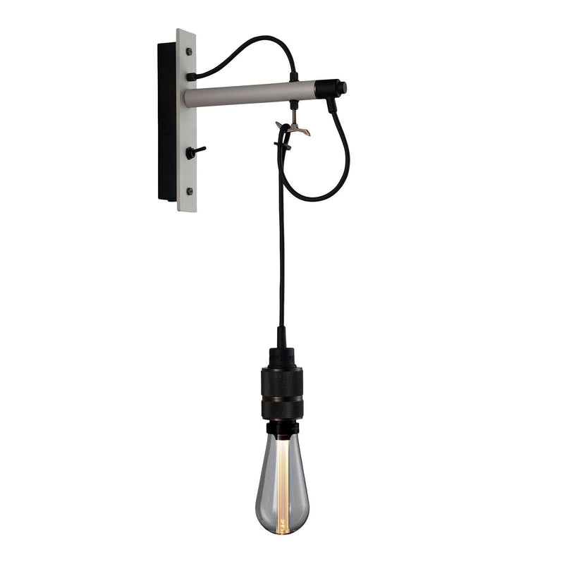 Applique murale Hooked Wall en acier, gris clair et bronze, 40 W