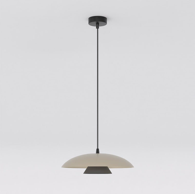 Suspension Babel beige et noire