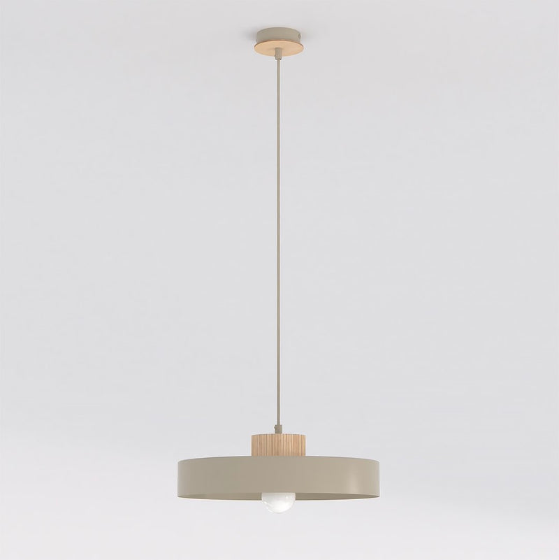 Suspension Kivi beige, bois, H 35 cm