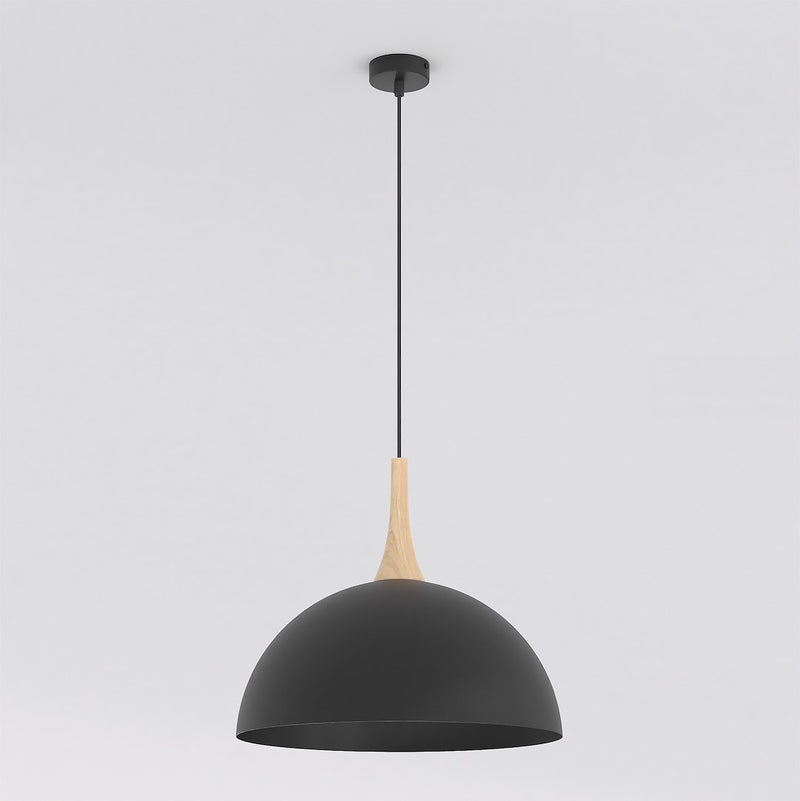 Suspension Nautica noire, bois, H 40 cm