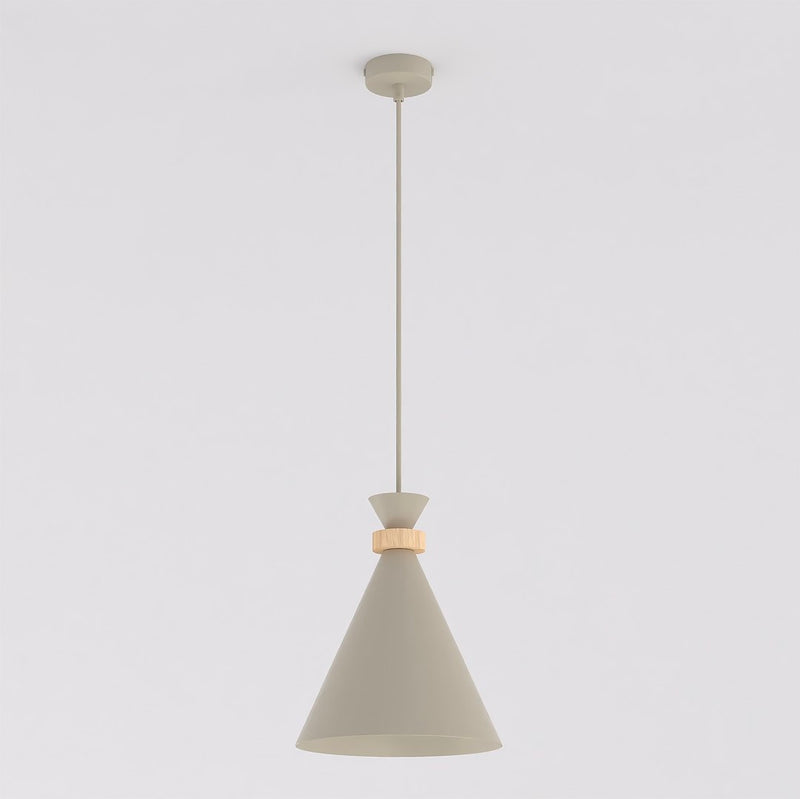 Suspension Zero beige, bois