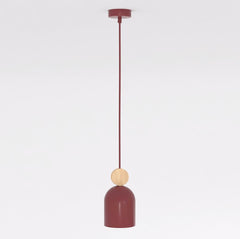 Suspension Mesi bordeaux, bois
