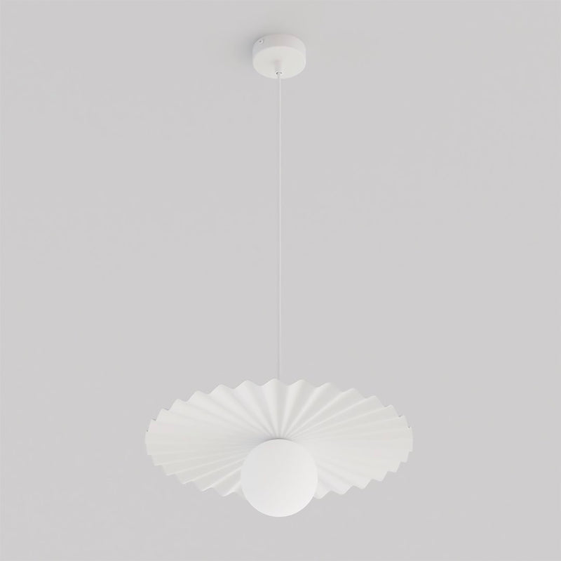 Suspension Umbra blanche, verre blanc