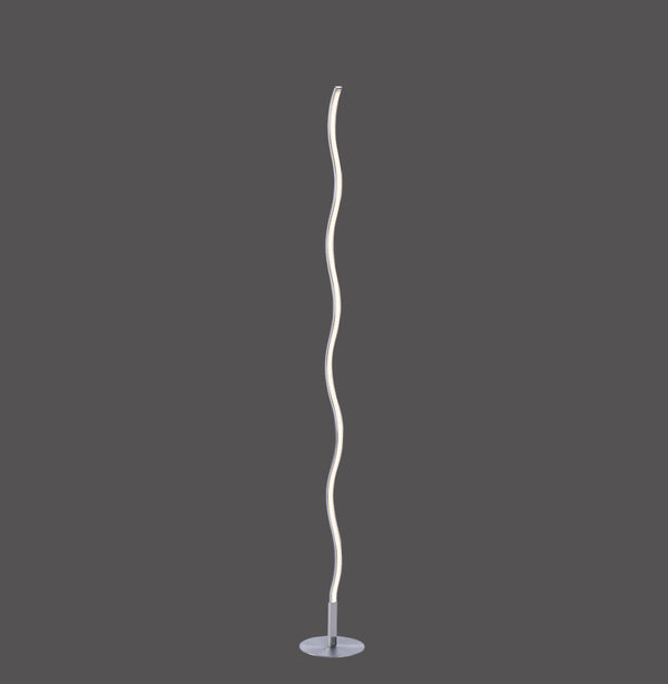 Lampadaire Wave acier