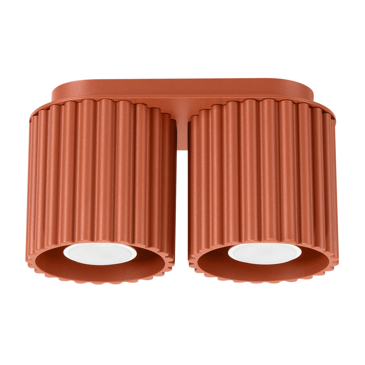 Plafonnier AURA 2 GU10 Ocre rouge