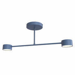 Plafonnier Halo 2 lumières bleu