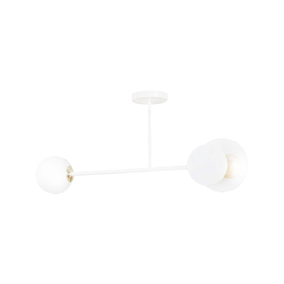 Produit seul sur fond blanc, montrant les deux globes et le bras central