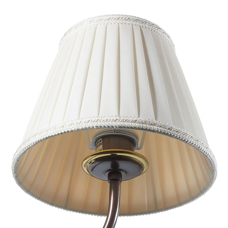 Applique murale Classic en tissu, ivoire et laiton ancien, hauteur 25 cm