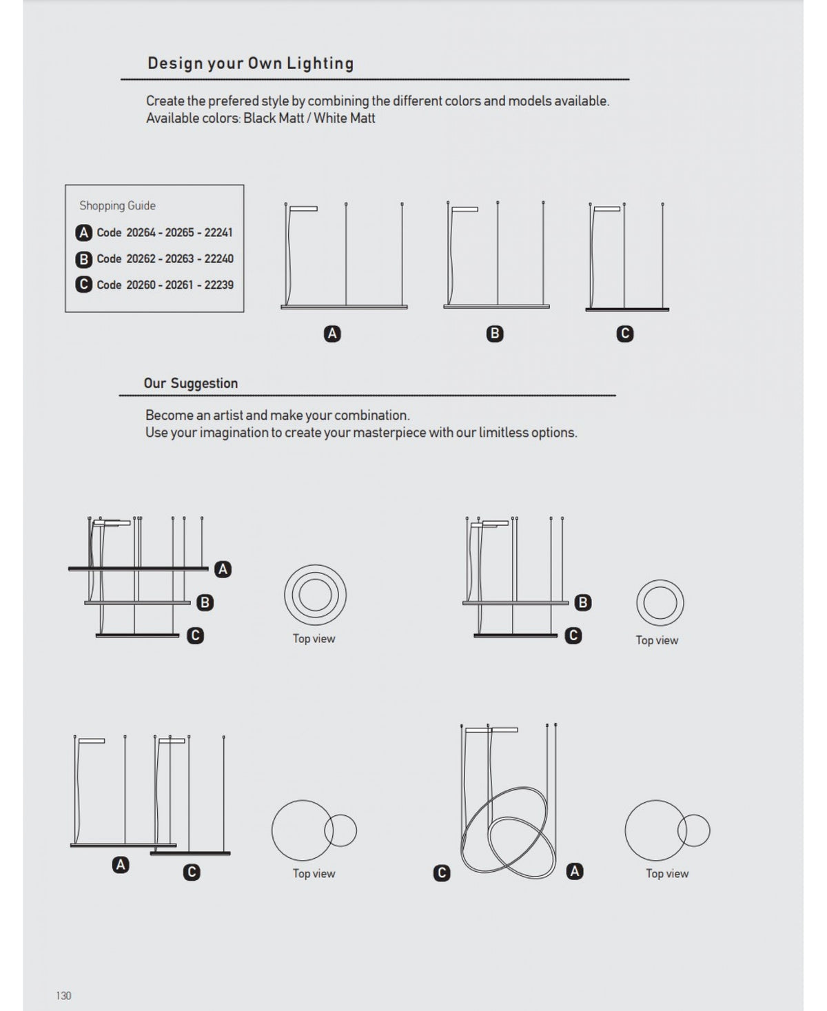 Suspension ZAMBELIS D600 42W Dimmable DESIGN Blanc Mat 20261