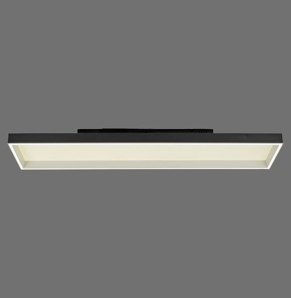 Plafonnier Q-Magong noir, L 119,9 cm
