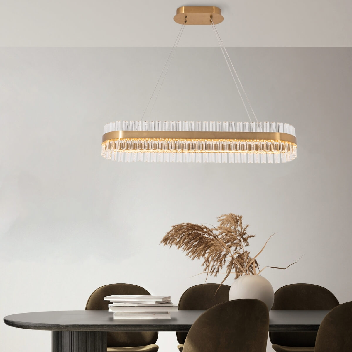 Suspension ZAMBELIS 68W Dimmable DESIGN Dore Mat 22041