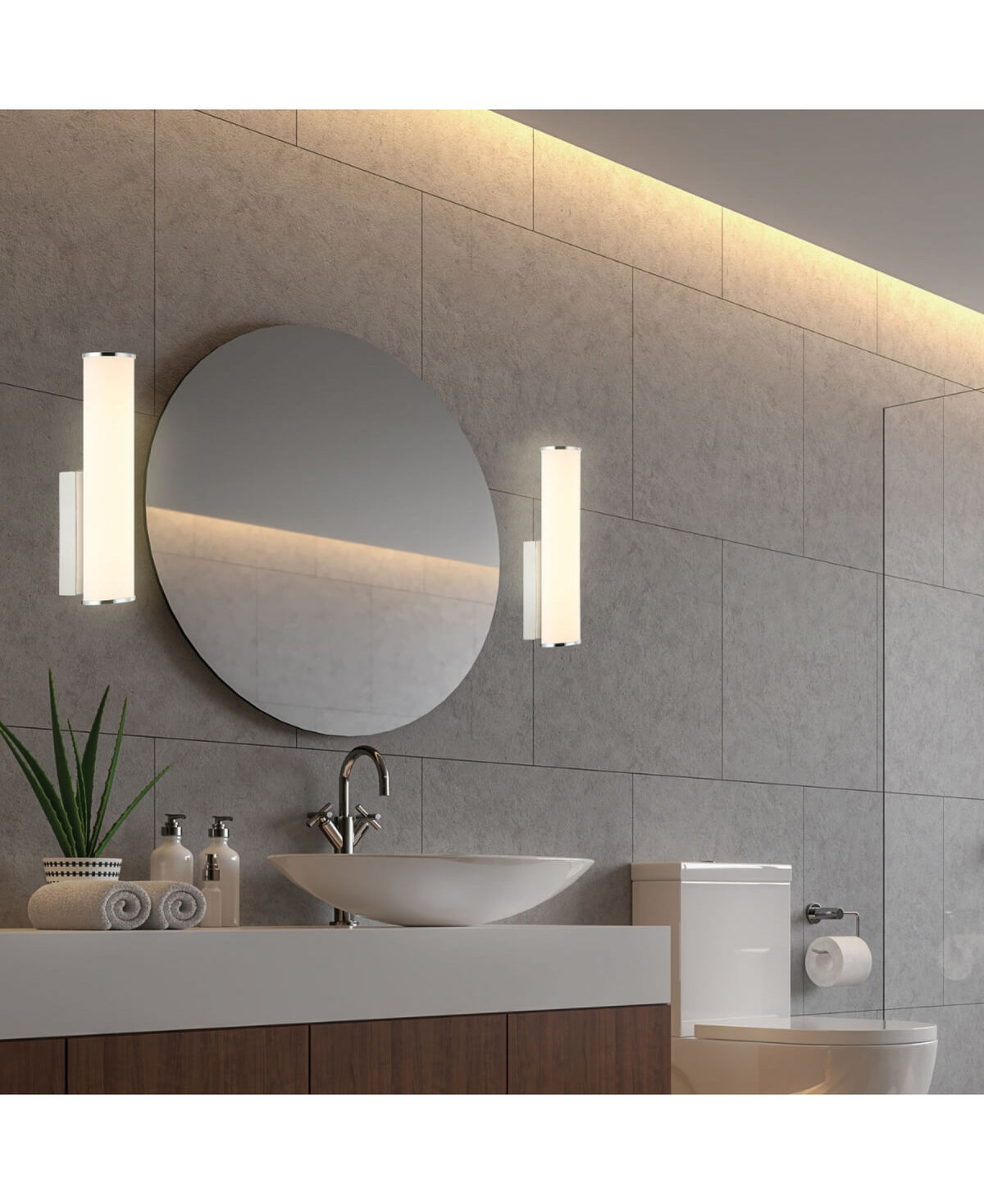 Applique Salle de Bain ZAMBELIS 7W IP44 DESIGN Chrome 22087