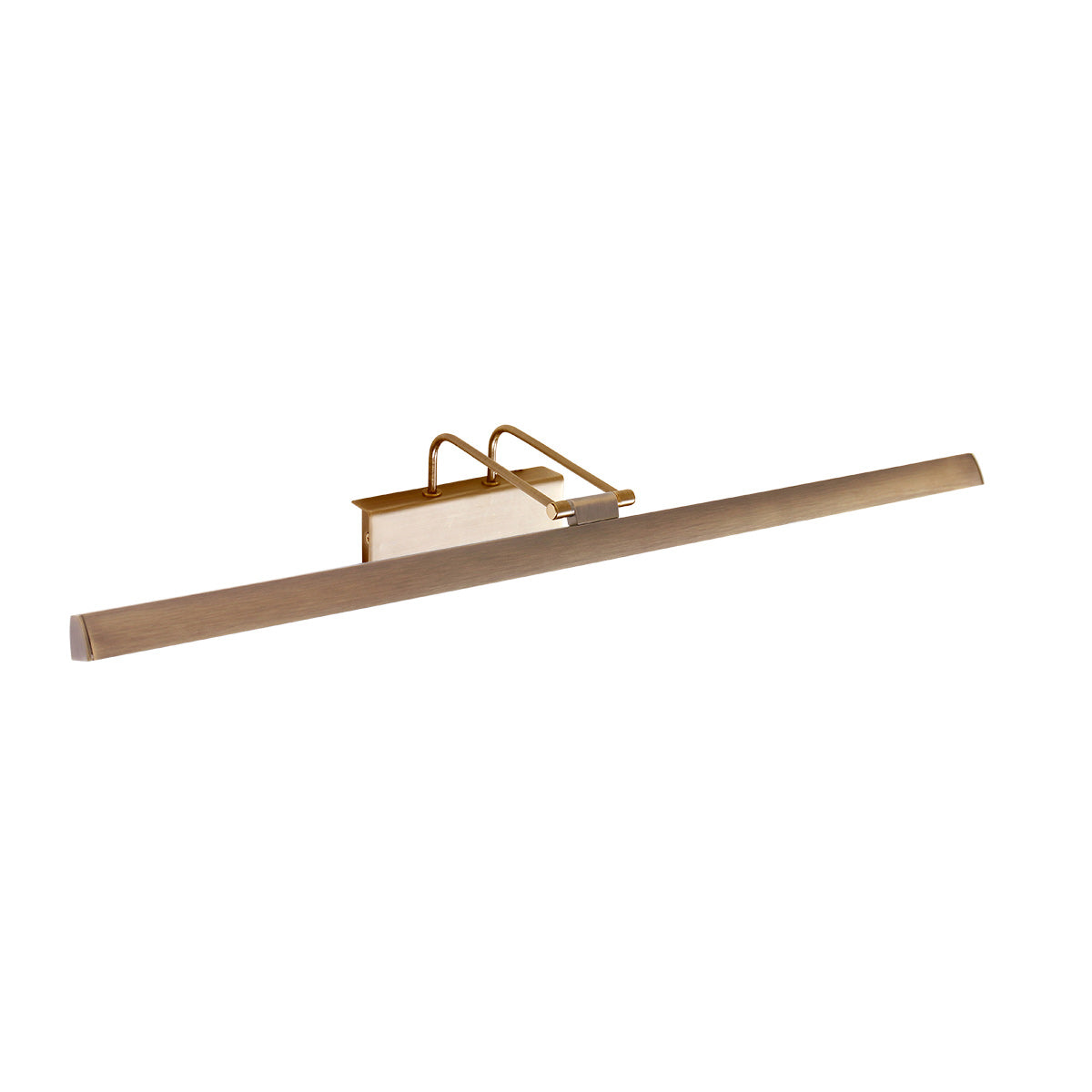 Applique murale LED bronze pour tableau, vue de face