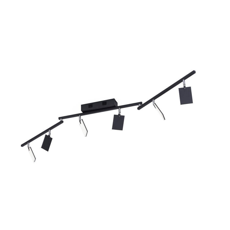 Plafonnier Pure-Mira noir, L 104 cm