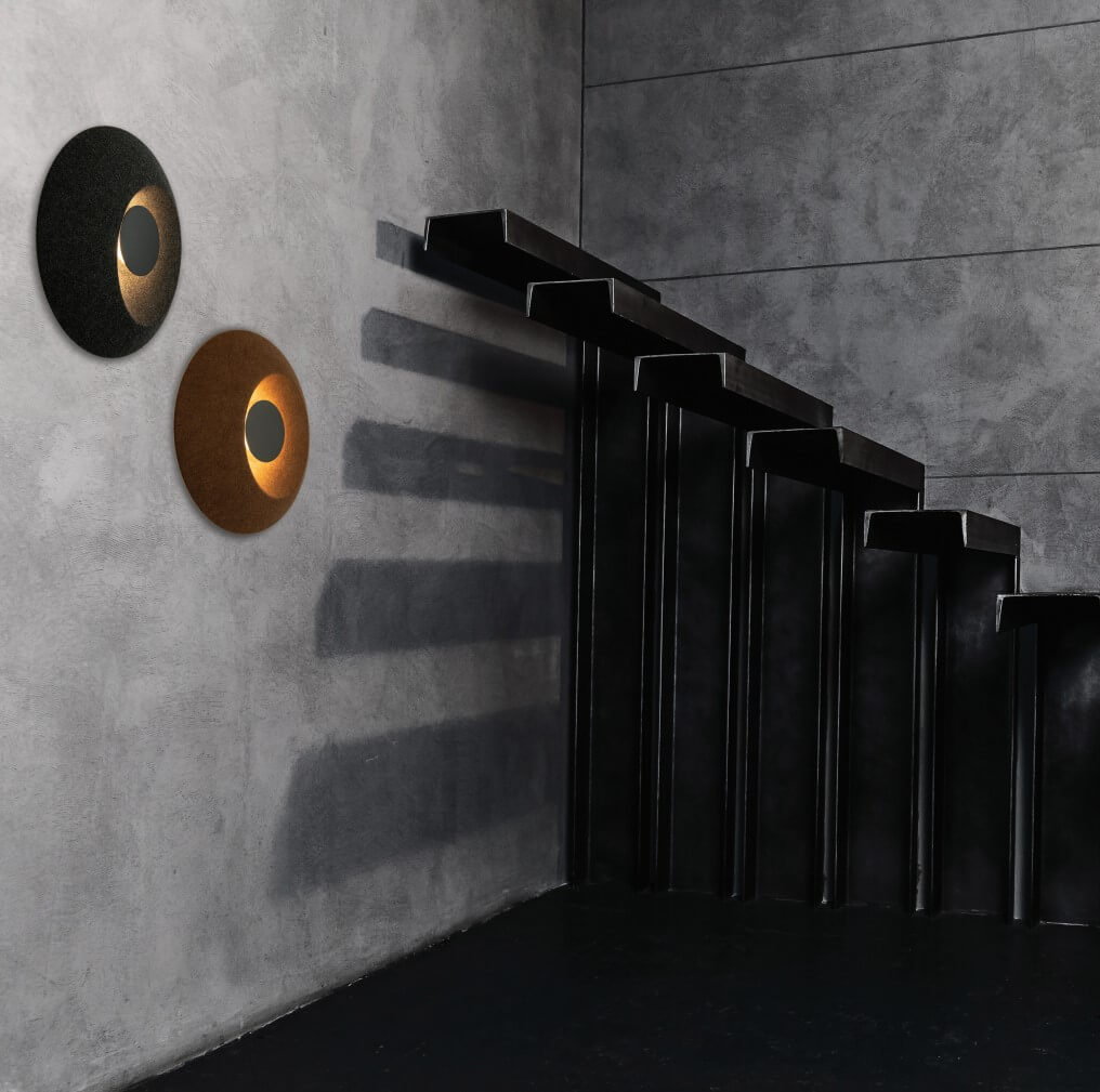 Applique Murale Acoustique ZAMBELIS D395 6W DESIGN Gris Fonce et Noir 25180