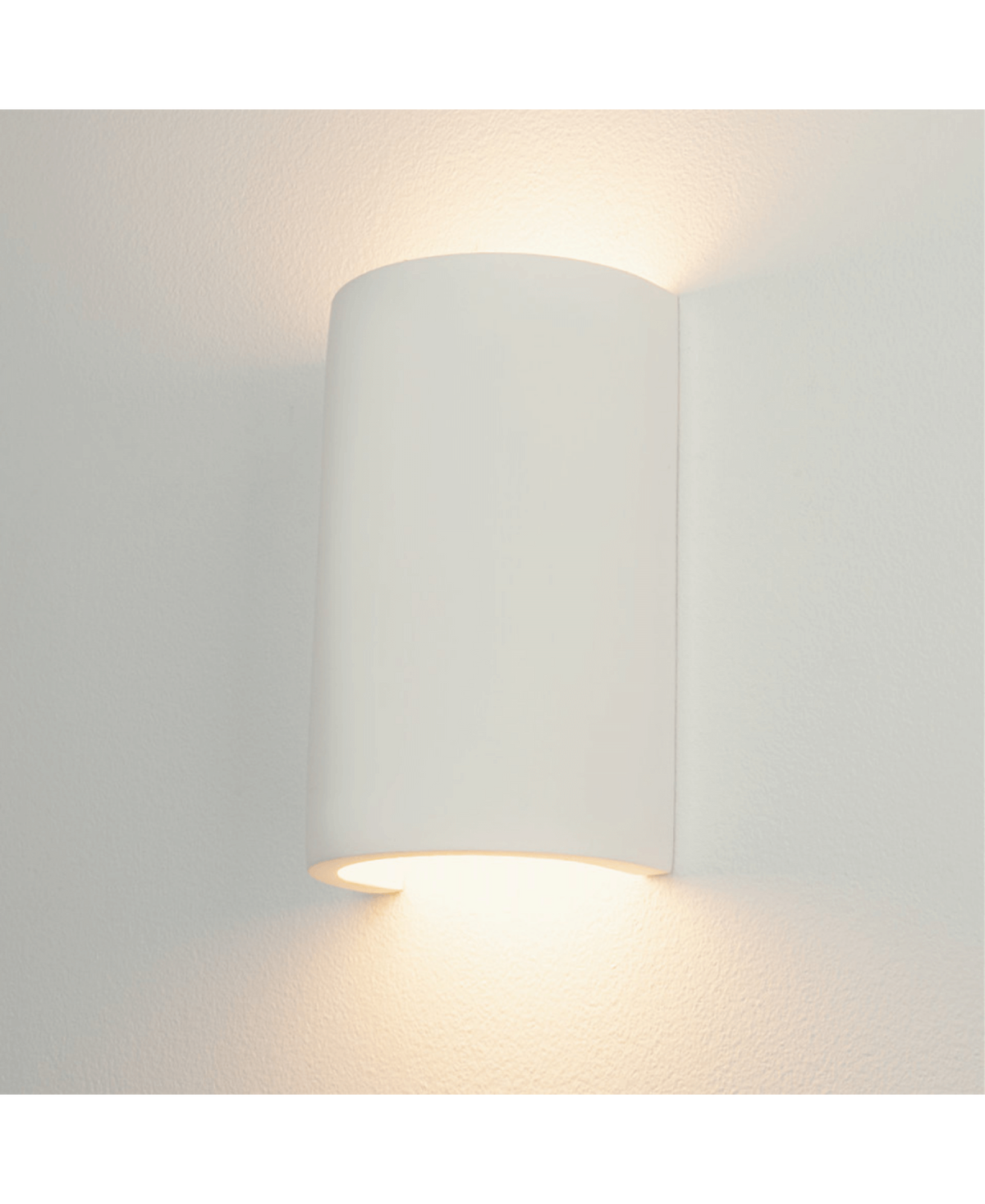 Applique Murale ZAMBELIS 2xG9 Direct/Indirect DESIGN Blanc Platre Sans Source 25383