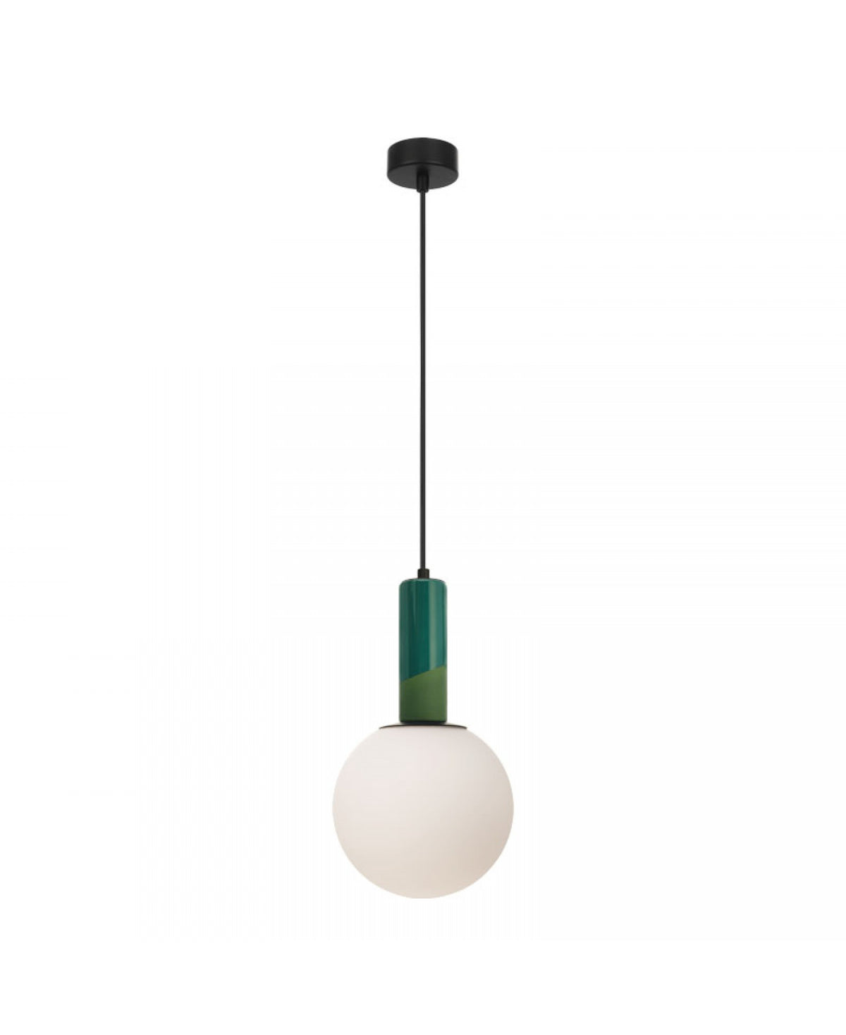 Suspension ZAMBELIS 7W DESIGN Vert Porcelaine 2601