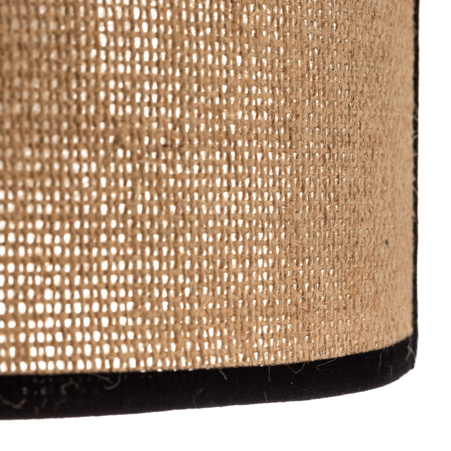 Applique murale Jute&black en tissu, brun et noir, hauteur 24 cm