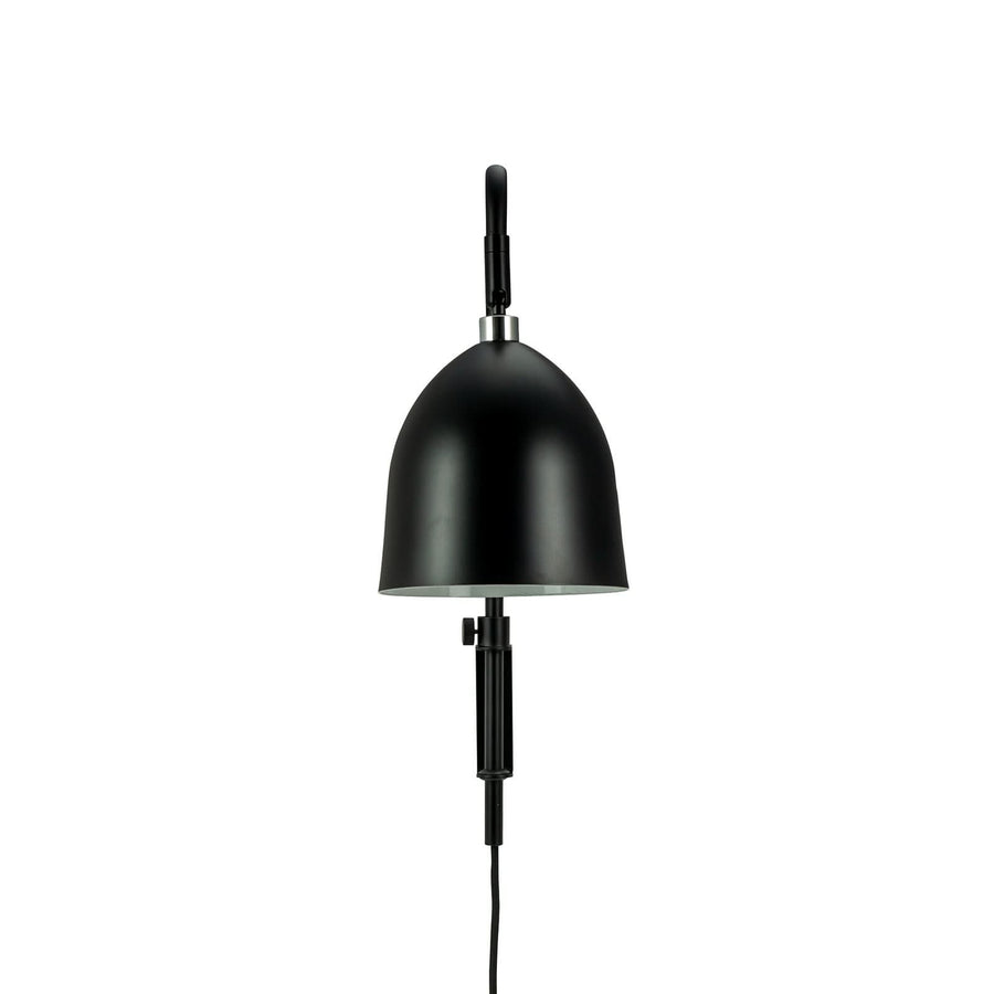 Applique murale Easton en métal, noir, hauteur 43 cm