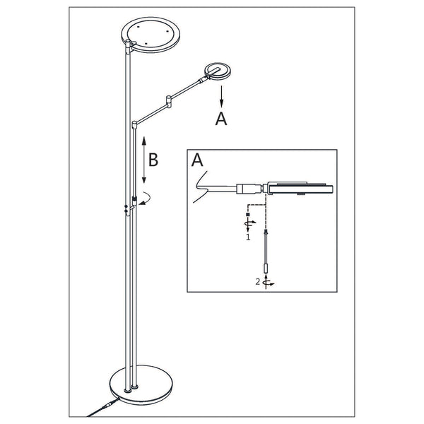 Moderne Stehlampe Turound