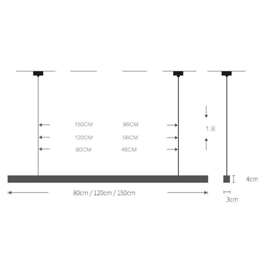 Suspension design moderne LED en bois allongé Hang | Designix - Luminaire - https://designix.fr