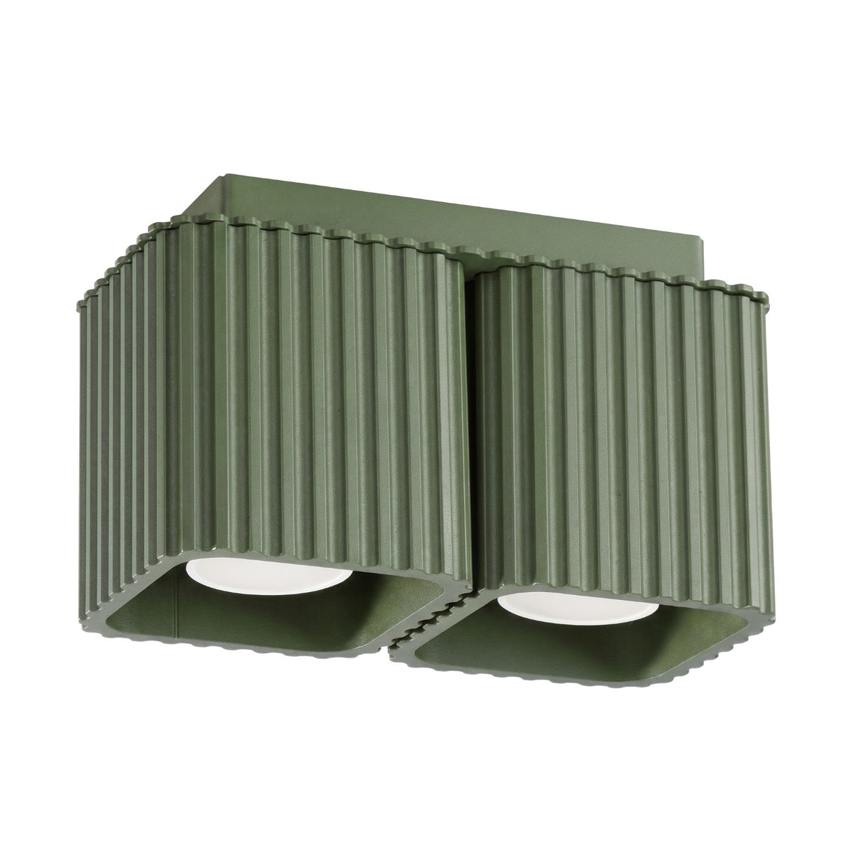 Plafonnier RIFF 2 GU10 Vert olive