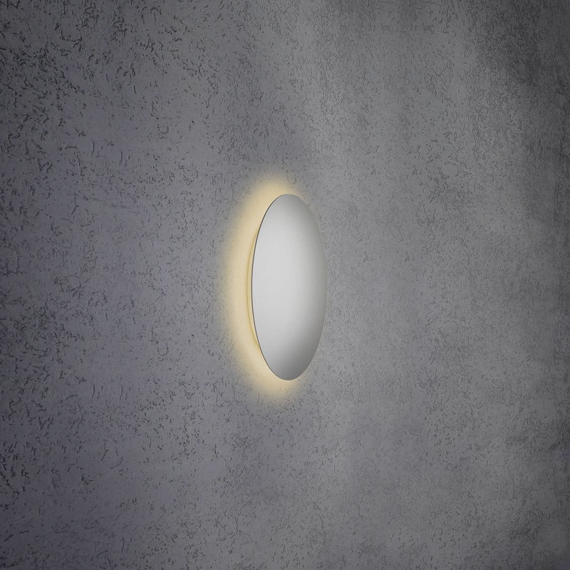 Applique murale LED Blade en aluminium, argenté mat, Ø 34 cm