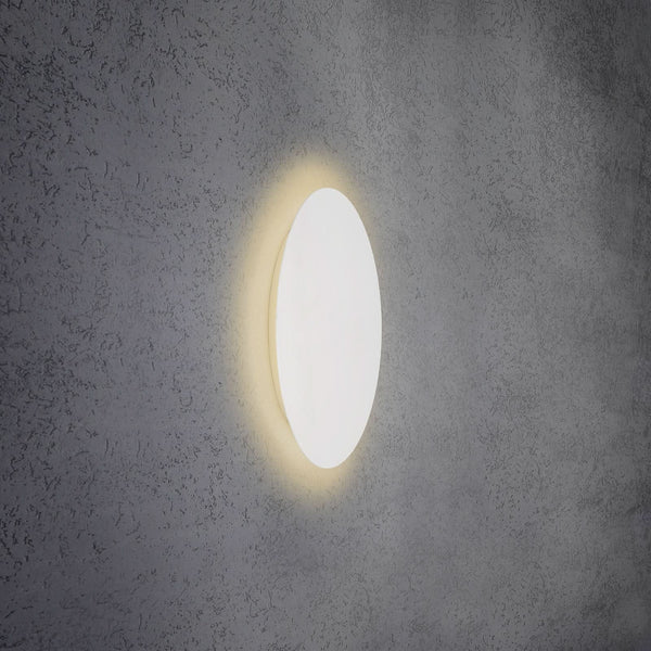 Applique murale LED Blade en aluminium, blanc mat, Ø 44 cm