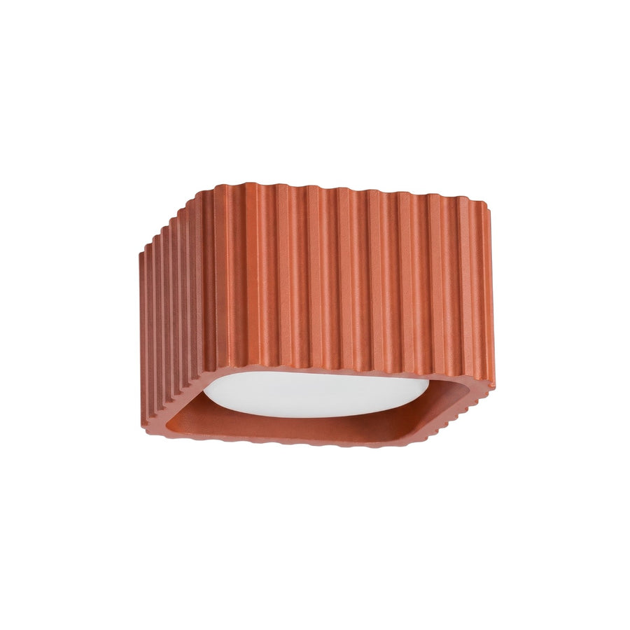 Plafonnier RIFF 1 GX53 Ocre rouge