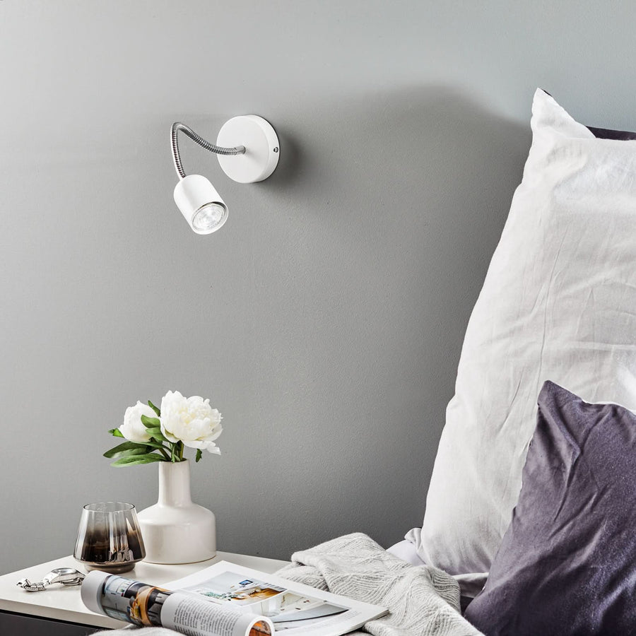 Applique murale Maxi en acier, blanc