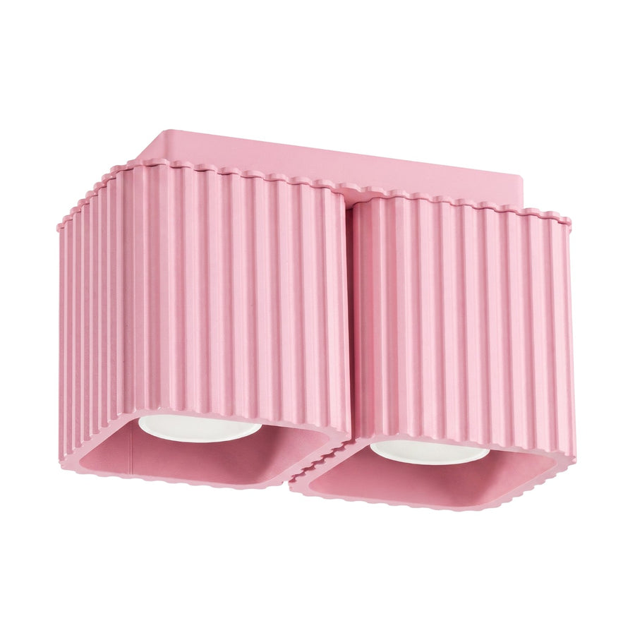 Plafonnier RIFF 2 GU10 Rose