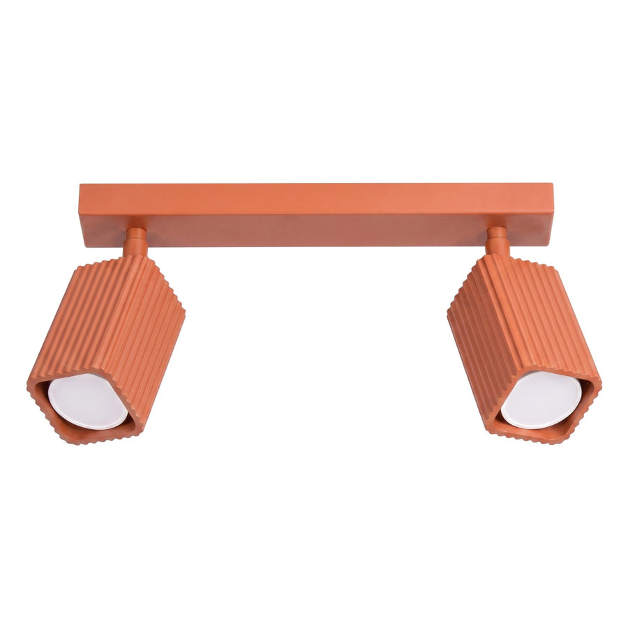 Plafonnier RAYO 2 Ocre rouge