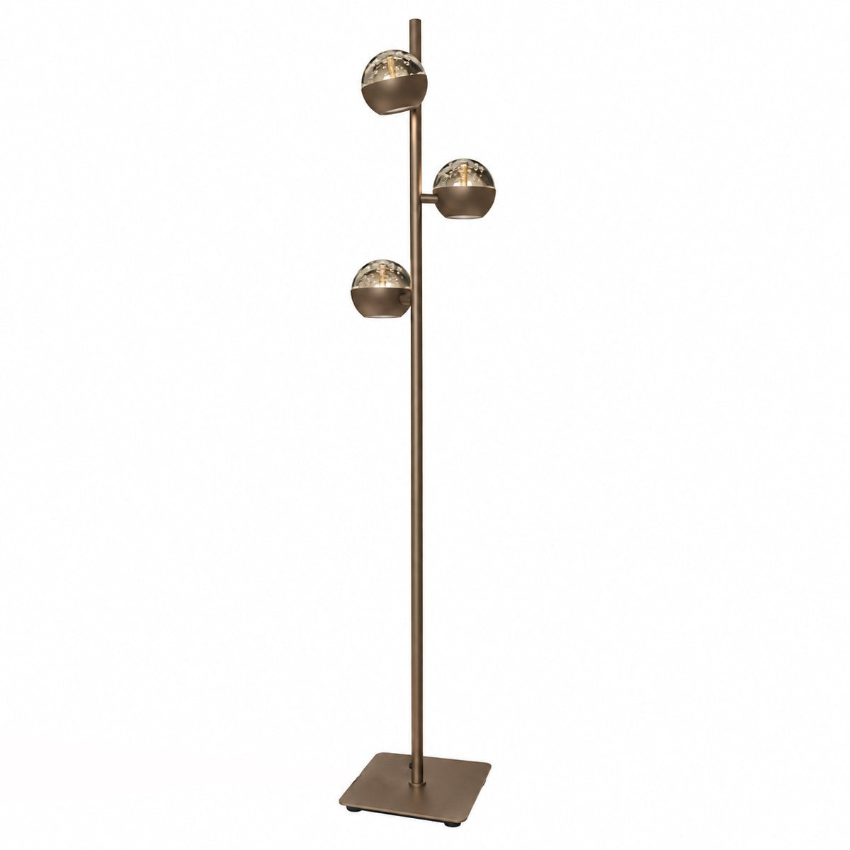Lampadaire Belluno marron, 3 lumières
