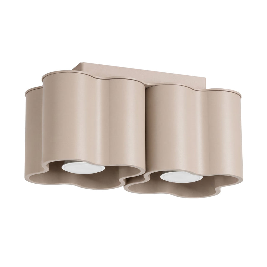 Plafonnier OVIO 2 GU10 Taupe