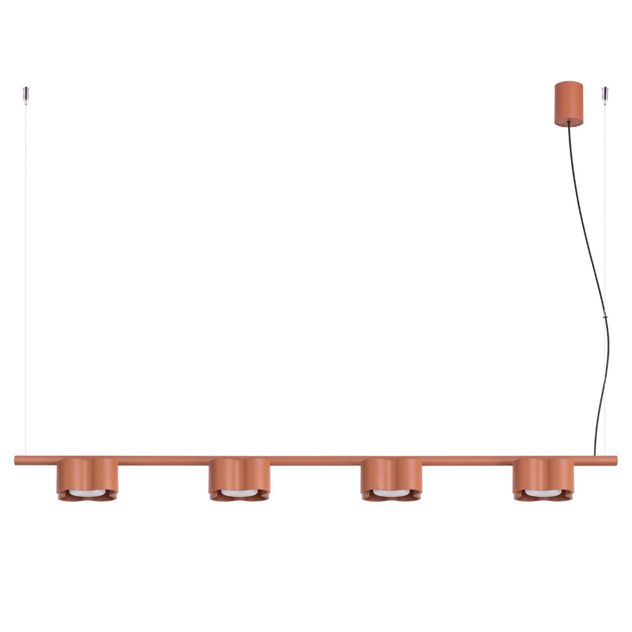 Lustre OVIO 4 GX53 Ocre rouge