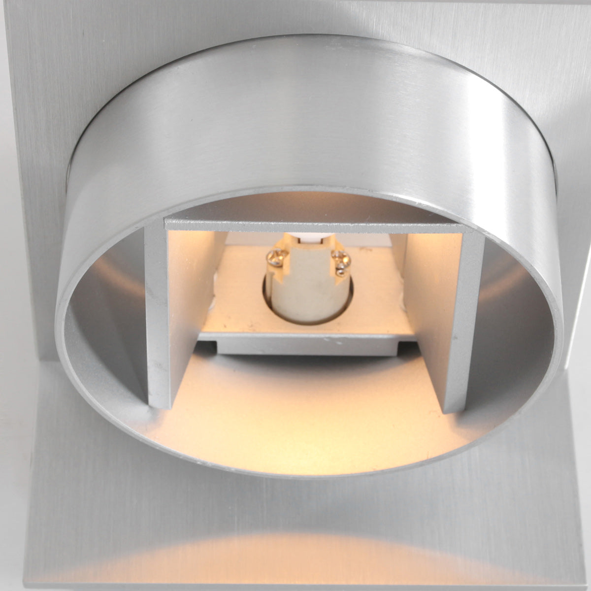 Applique murale cylindrique acier brossé Muro – vue 5 – Designix.fr