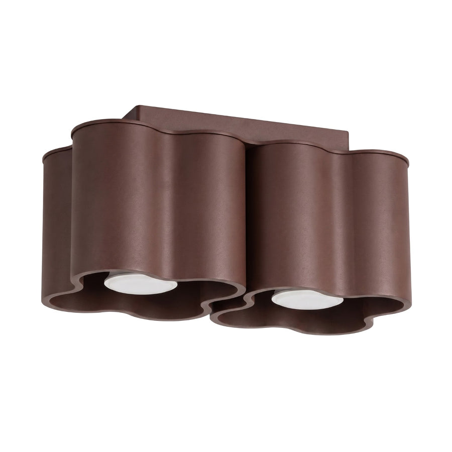 Plafonnier OVIO 2 GU10 Marron