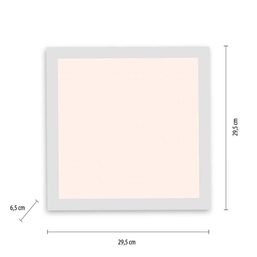 Plafonnier Fleet blanc, L 29,5 cm