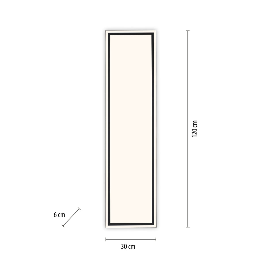 Plafonnier Edging-Smart noir, H 120 cm