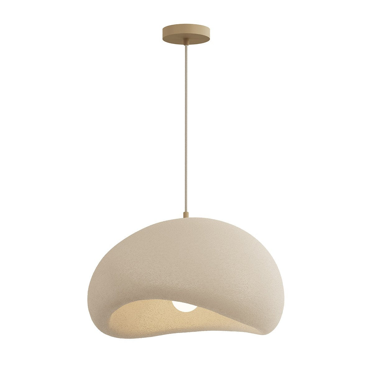 Suspension luminaire Wolck crème, 50 cm