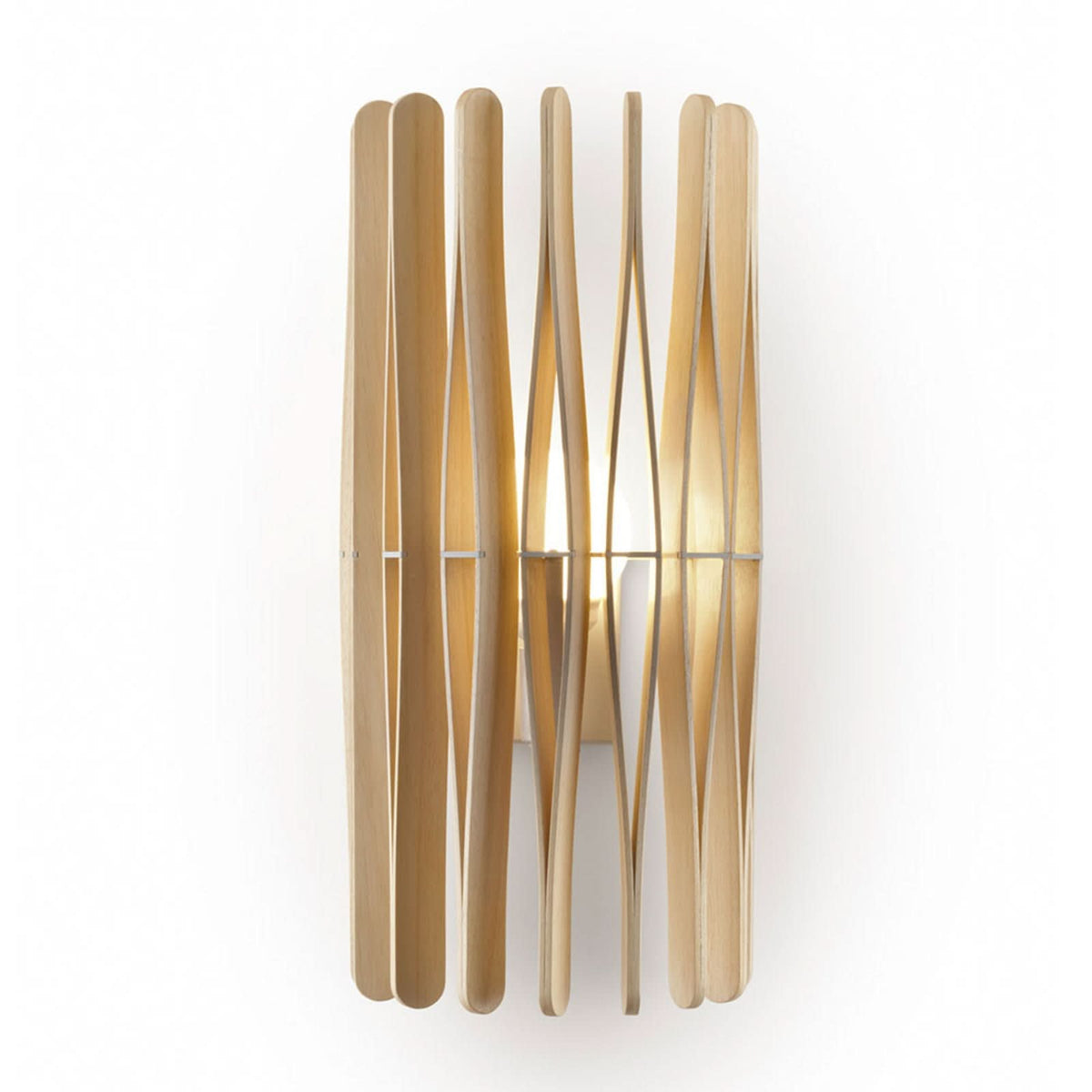 Applique murale Stick en bois, hauteur 65 cm