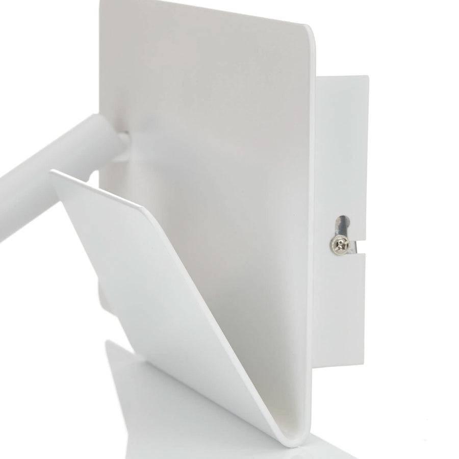Applique murale LED Suau en métal, blanc, hauteur 15,5 cm