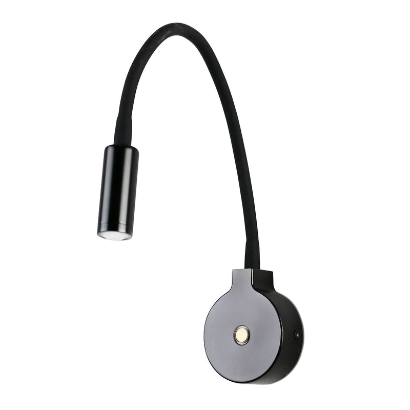 Applique murale LED Pixie en métal, noir, hauteur 8 cm