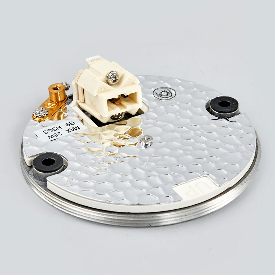 Plafonnier Mini Button en verre, blanc, Ø 14 cm, IP44