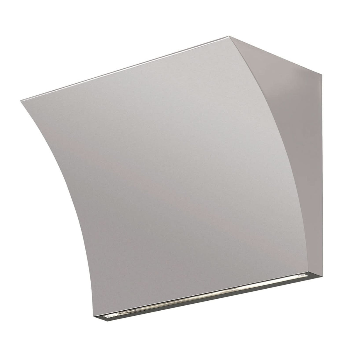 Applique murale LED Pochette en aluminium, gris, hauteur 14,5 cm